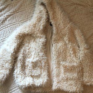 Faux Fur Jacket Fuzzy Jacket Cardigan - one size/M
